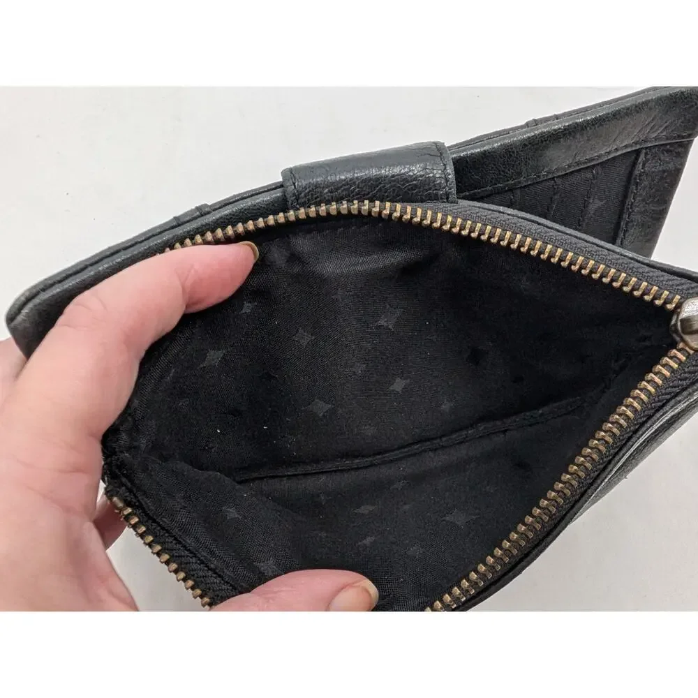 Bundle! Fossil Leather Crossbody Matching Wallet Timeless Capsule Minimalist